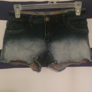 Flip side jean shorts